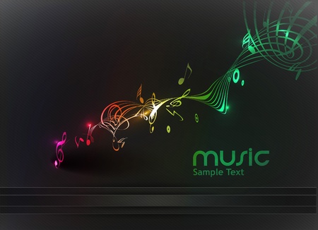 abstract music notes design for music background useのイラスト素材