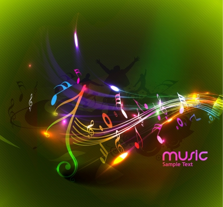 abstract music notes design for music background useのイラスト素材