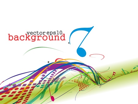 abstract music notes design for music background useのイラスト素材