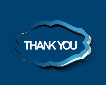 thanks you sticker design illustration. のイラスト素材