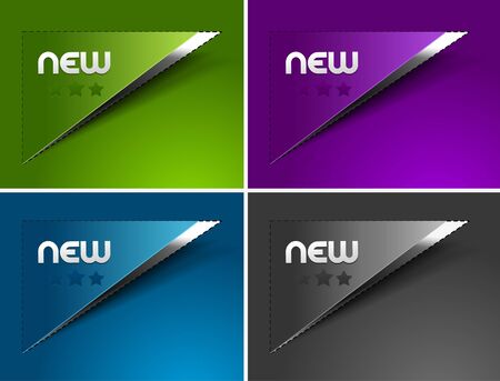 sticker &amp, label for text design.のイラスト素材