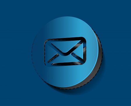 email icon on sticker design. のイラスト素材