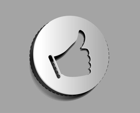 like and share labels design. のイラスト素材