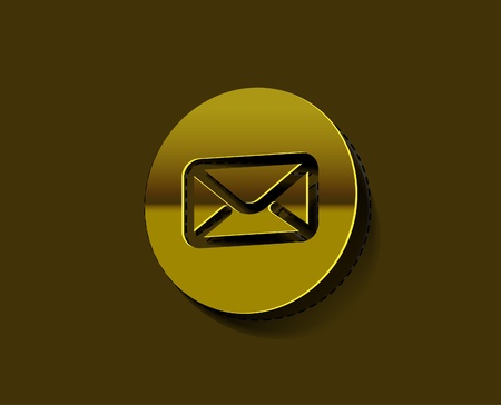 vector email icon label web design element. のイラスト素材