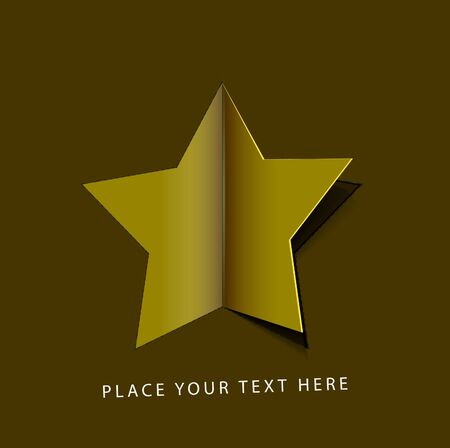 vector peel off star, eps 10 designのイラスト素材