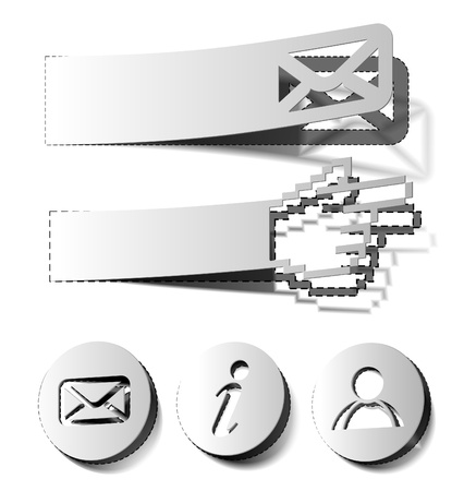 Icon set for web applications - vector design use. のイラスト素材
