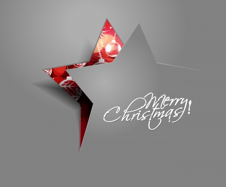 Modern christmas star background, illustration