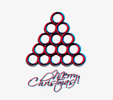 Modern christmas tree backgroundのイラスト素材