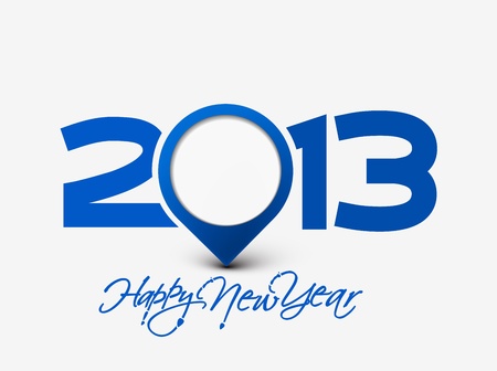 Happy new year 2013 celebration background for your posters design.のイラスト素材