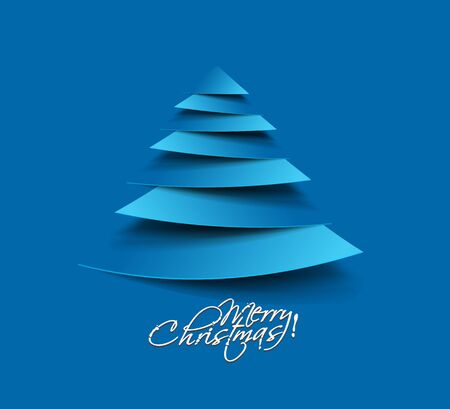 Modern christmas tree background illustration のイラスト素材