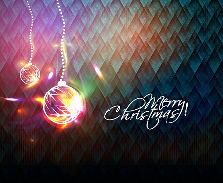 Modern christmas tree background illustration のイラスト素材