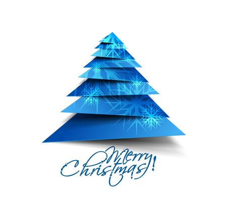 Modern christmas tree background,   illustrationのイラスト素材