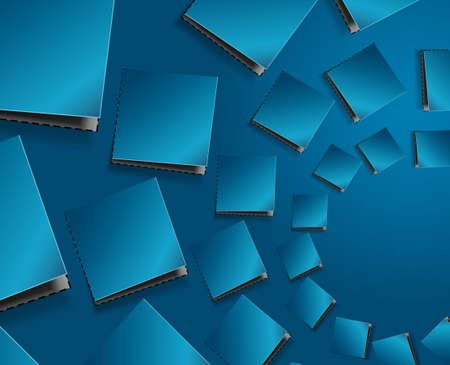 Conceptual vector illustration of cubes templatesのイラスト素材