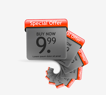 Special Offer Banner Set Vector のイラスト素材