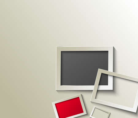Abstract 3D Photo Frame Designのイラスト素材