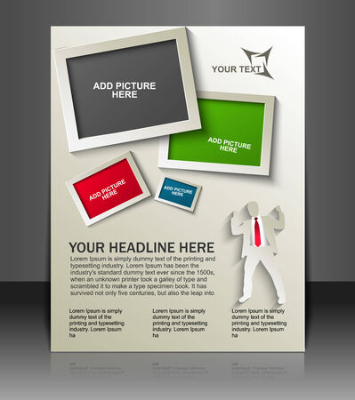 Global Business Flyer & Poster Templateのイラスト素材