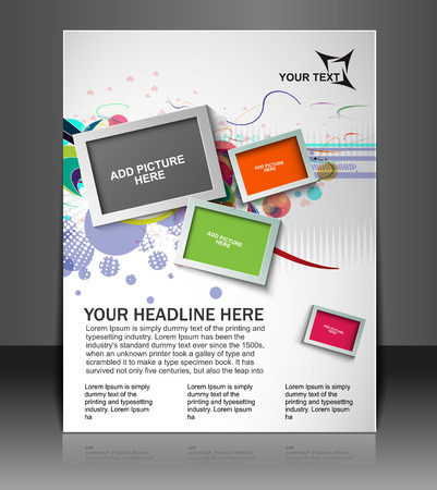 Global Business Flyer & Poster Templateのイラスト素材