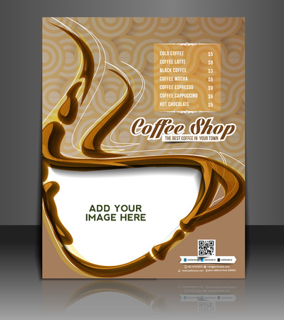 Coffee House Menu Card & Poster Template Designのイラスト素材