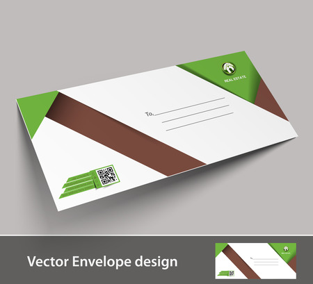 Paper envelope templates for your project design illustration. のイラスト素材