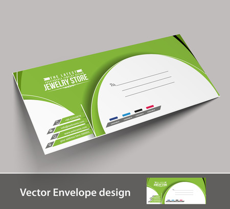 Paper envelope templates for your project design illustration. のイラスト素材