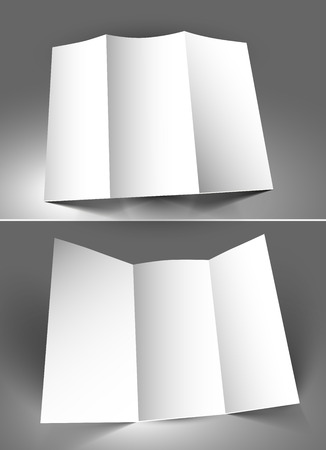 Tri-Fold Corporate Business Store Mock up & Brochure Design のイラスト素材