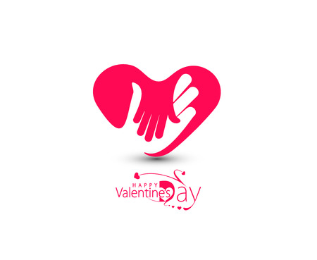 Valentine Day Heart Design Elementのイラスト素材