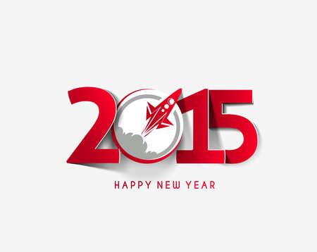 Happy new year 2015 Text Design