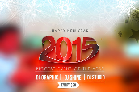 New Year Party Flyer & Poster Templateのイラスト素材