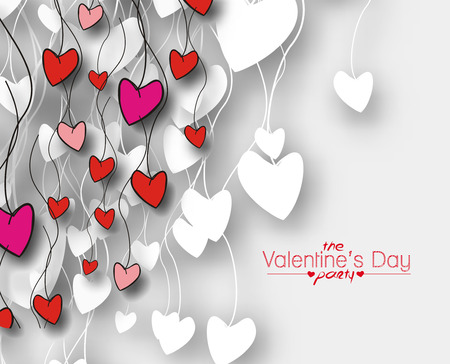 valentine\'s day backgroundのイラスト素材
