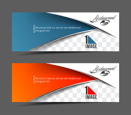 Modern Restaurant Business Design Banner Templateのイラスト素材