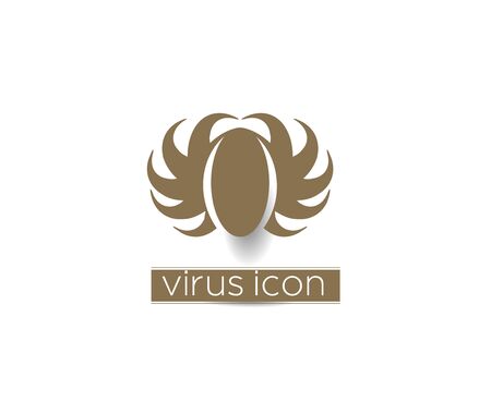 Virus protection symbol. Bug iconのイラスト素材
