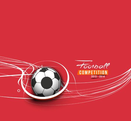 Football Event Poster Graphic Template Vector Background.のイラスト素材