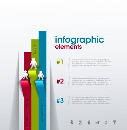 Modern spiral infographics options banner.のイラスト素材