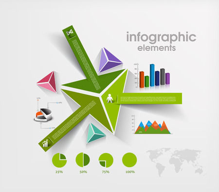 Business Infographic Background, Vector illustration.のイラスト素材