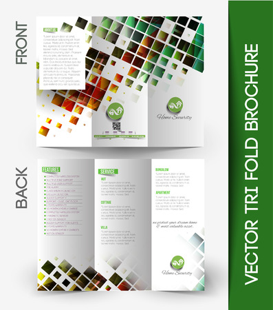 Corporate Business Tri-Fold Mock up & Brochure Designのイラスト素材