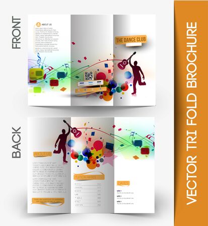 Corporate Business Tri-Fold Mock up & Brochure Designのイラスト素材