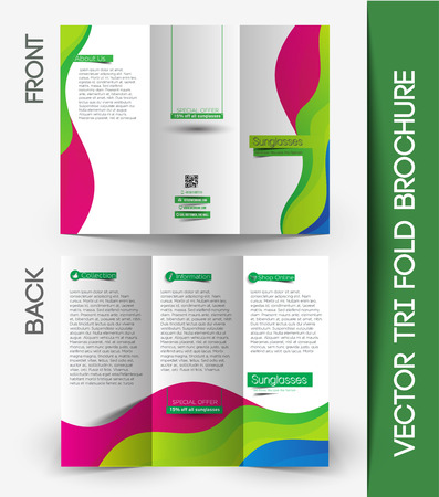 Corporate Business Tri-Fold Mock up & Brochure Designのイラスト素材