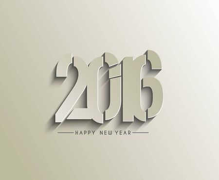 Happy new year 2016 Text Design