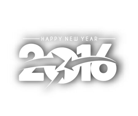Happy new year 2016 Text Design