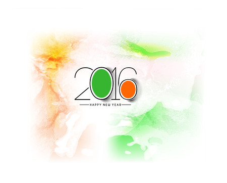 Happy new year 2016 Background, vector Illustration.のイラスト素材