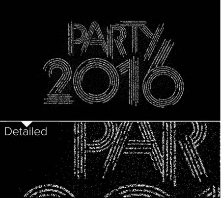 Happy new year 2016  Parties Text Design, vector Illustration.のイラスト素材