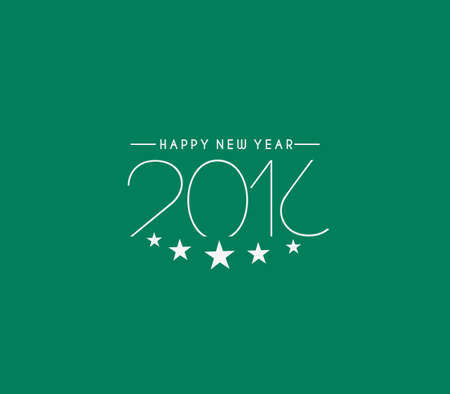 Happy new year 2016 Text Design