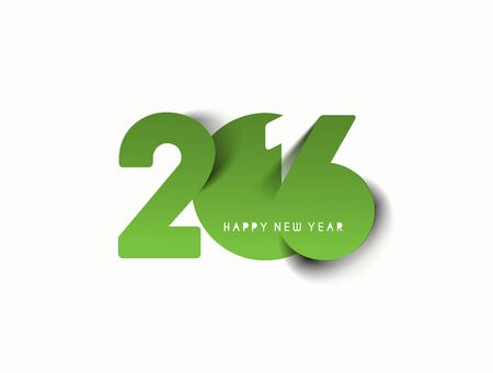 Happy new year 2016 Text Designのイラスト素材