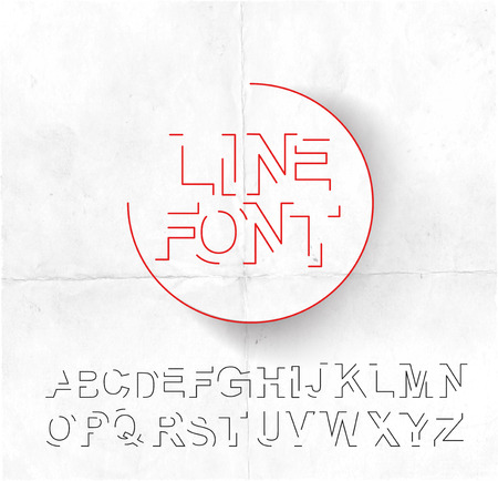 Set of Alphabet Text Designのイラスト素材