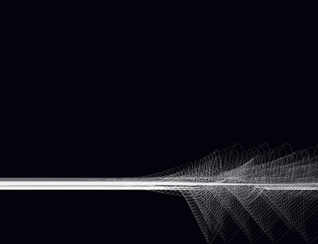 Abstract wave background composition - vector illustrationのイラスト素材