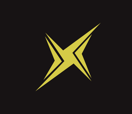 Vector graphic design element - X letterのイラスト素材