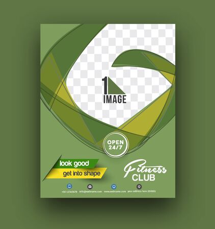 Flyer, Poster & magazine design Layout template in A4 size Vectorのイラスト素材