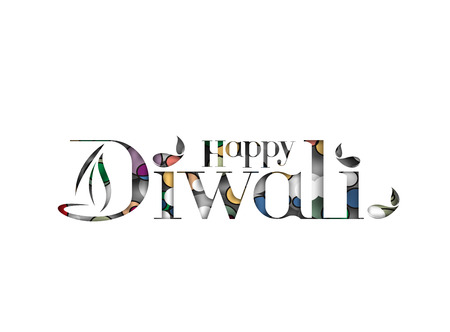 Happy Diwali Background. Abstract vector illustration on the theme of the traditional celebrationのイラスト素材
