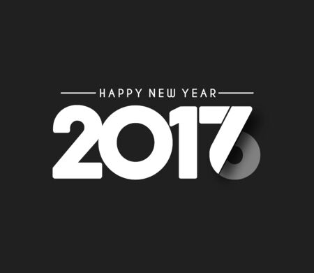 Happy new year 2017 Holiday Vector Illustration background