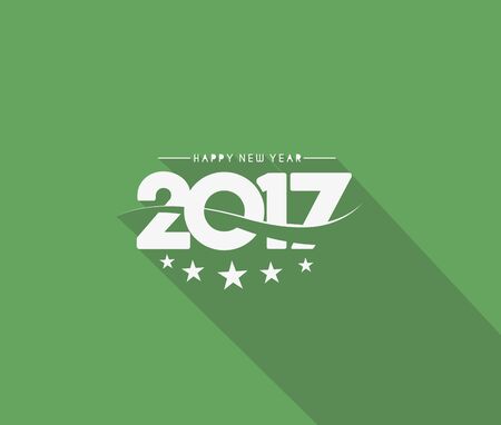 Happy new year 2017 Holiday Vector Illustration background